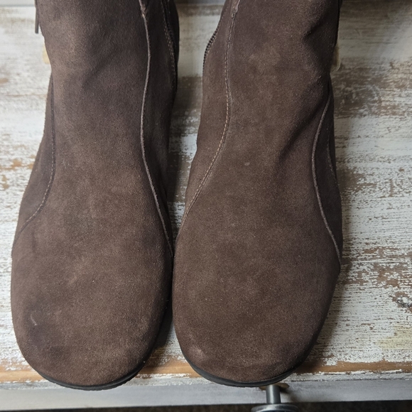 Clarks Angie Madi Women's Bendables Winter Boot Brown Suede Style # 35615 10M - Picture 5 of 10